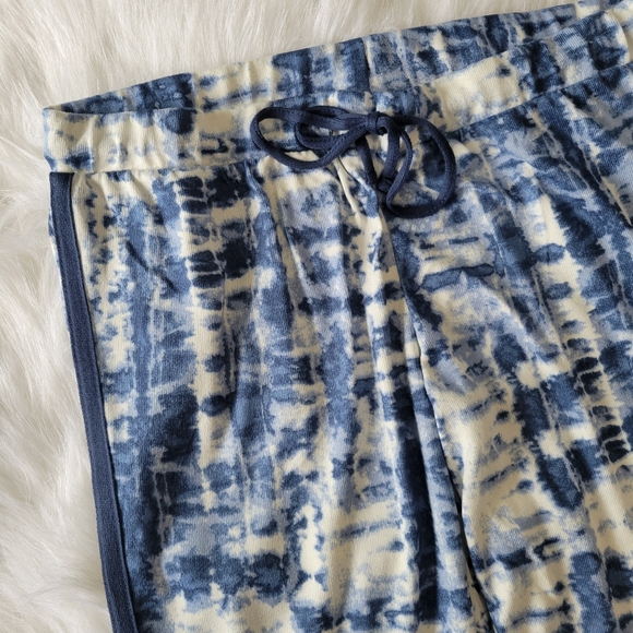 Lucky Brand Tie Dyed Joggers Lightweight Sweats Blue & White M NWOT - Picture 4 of 7
